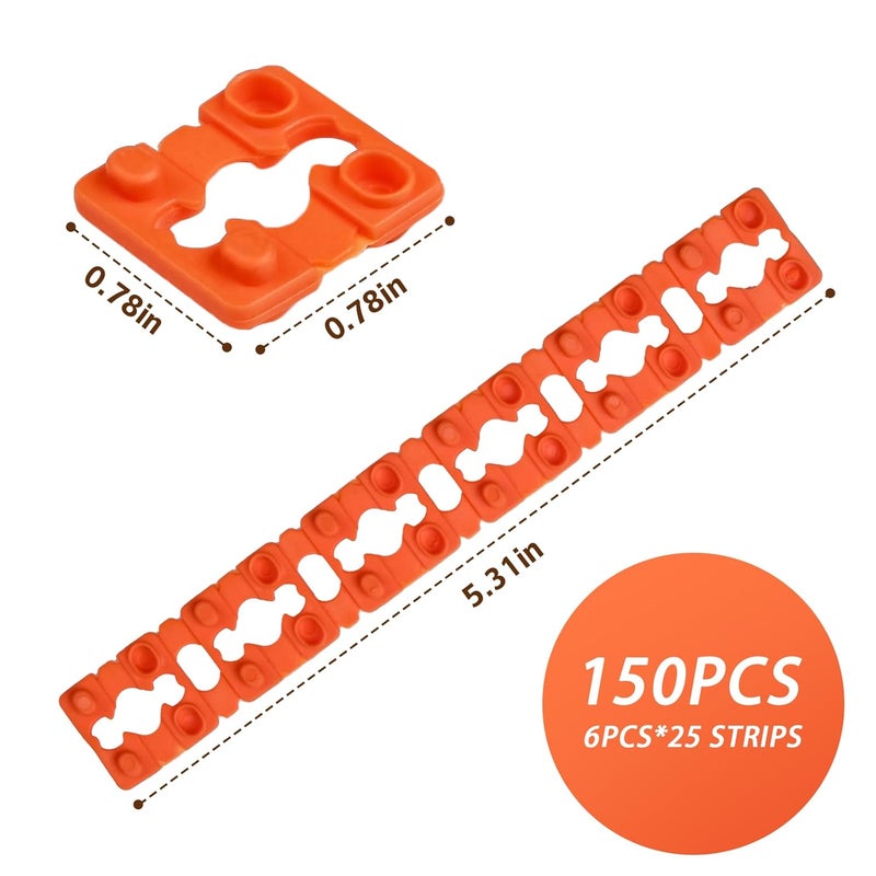 Upitry Outlet Spacer for Electrical Receptacle Switch: 150Pcs Plastic Shim Spacers - Ideal for Electric Wall Switch Receptacle Extenders - Stackable Spacer for Sockets - Loose Outlet Plug fix - Image 5